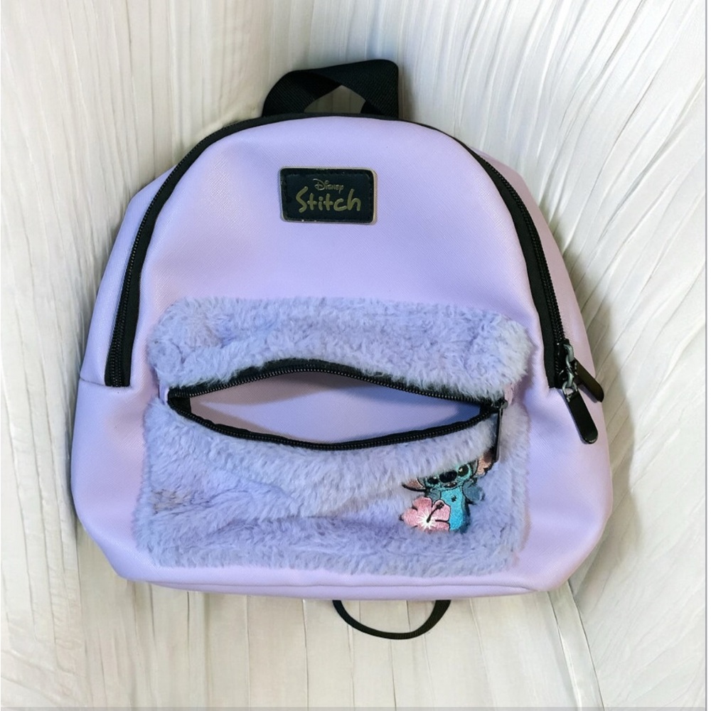 Disney Lilo & Stitch Women's Mini Backpack Purple - Picture 6 of 11